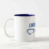 Linville Gorge North Carolina Climate Quickdraw Tweekleurige Koffiemok (Links)