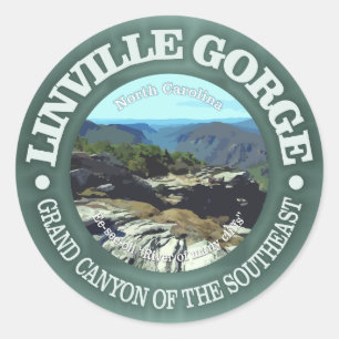 Linville Gorge Ronde Sticker
