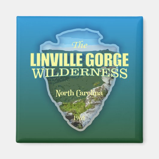 Linville Gorge WA (pijlpunt) Magneet (Voorkant)