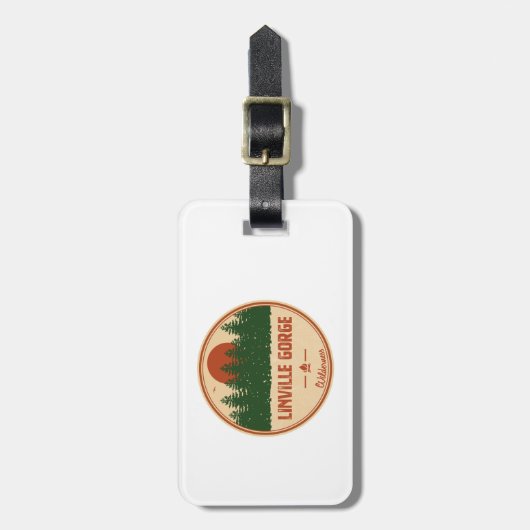 Linville Gorge Wilderness North Carolina Bagagelabel (Voorkant verticaal)