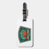 Linville Gorge Wilderness North Carolina Camping Bagagelabel (Voorkant verticaal)