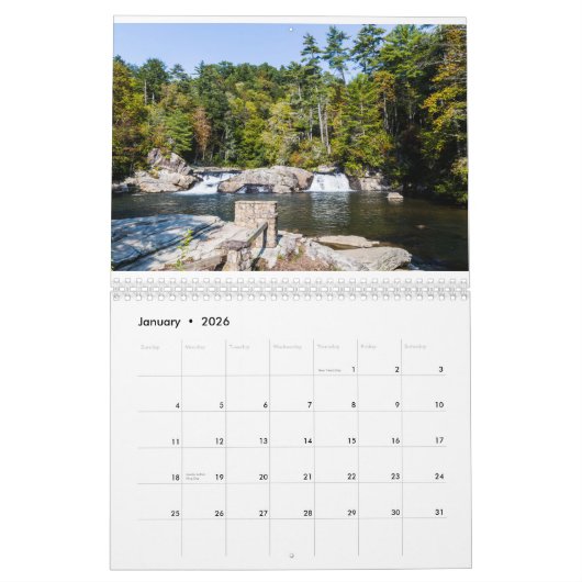 Linville, NC Kalender (Jan 2026)