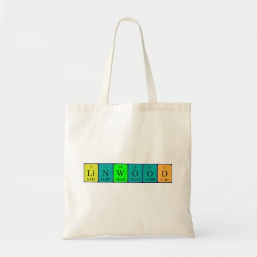 Linwood Periodieke Naam canvas tas (Voorkant)