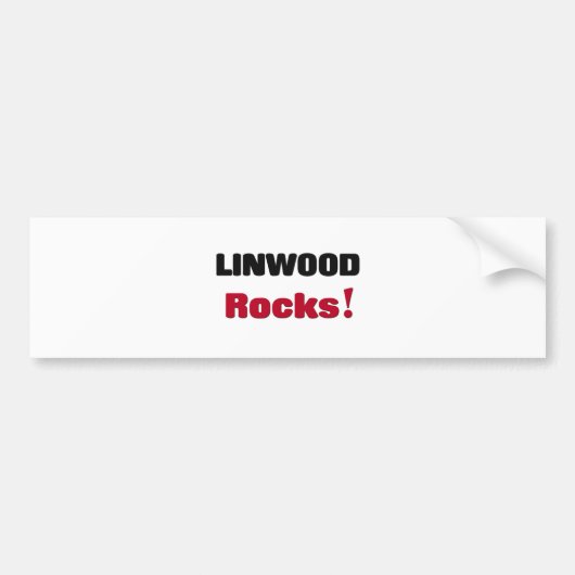 Linwood Rocks Bumpersticker (Voorkant)