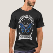 Linx Survivor blauw lintje vlinder waren T-shirt (Voorkant)