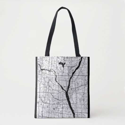 Linyi China Kaart Tote Bag (Voorkant)
