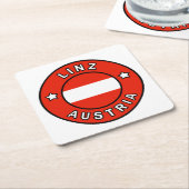 Linz Austria Kartonnen Onderzetters (Schuin)