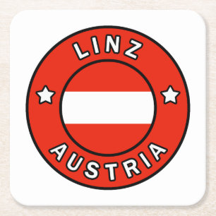 Linz Austria Kartonnen Onderzetters