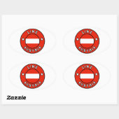 Linz Austria Ovale Sticker (Vel)