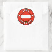 Linz Austria Ovale Sticker (Tas)