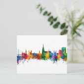 Linz Austria Skyline Briefkaart (Staand voorkant)