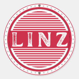 Linz City Pride Emblem – Austrian Identity Ronde Sticker