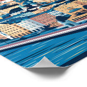 Linz Oostenrijk Beroemde Reisplaats Poster (Hoek)