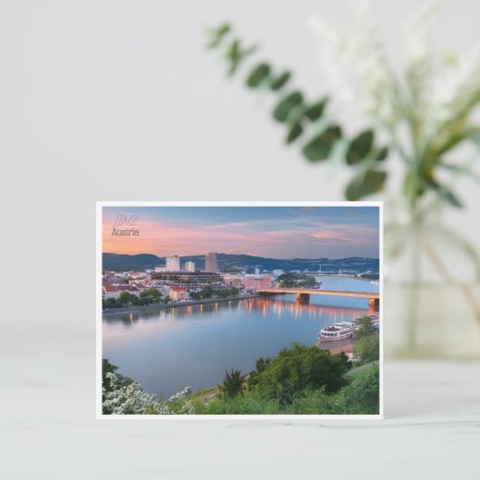  Linz Oostenrijk stad d'Autriche Reizen Briefkaart (Staand voorkant)