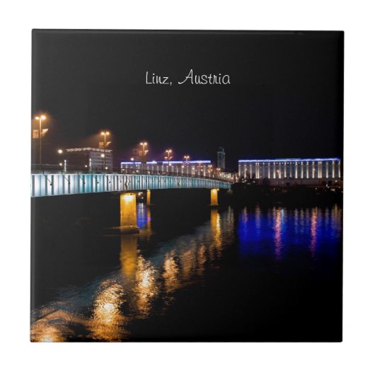 Linz, Oostenrijk Tegeltje (Voorkant)