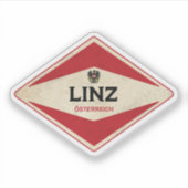 Linz Oostenrijk Vintage Sticker (Voorkant)