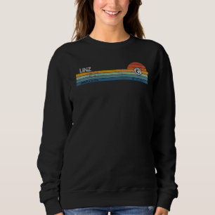 Linz Opper-Oostenrijk Retro Sunset Rainbow Synth S Trui