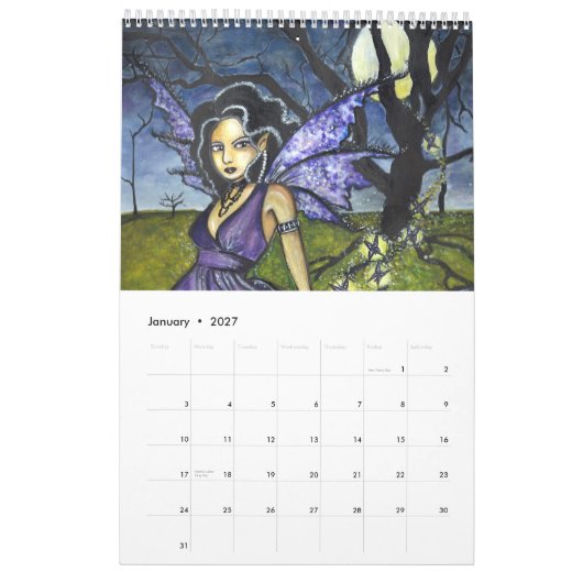 Linzi Sayles Fantasy Art Agenda 2010 Kalender (Jan 2027)