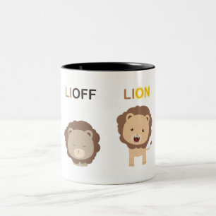 Lioff Lion Tweekleurige Koffiemok