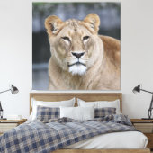 Lion 004 canvas afdruk (Insitu (Slaapkamer))