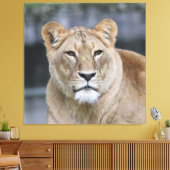 Lion 004 canvas afdruk (Insitu (Woonkamer))