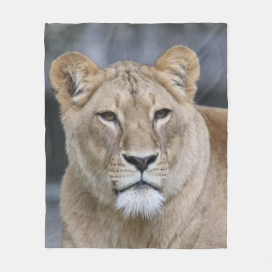 Lion 004 fleece deken (Voorkant)