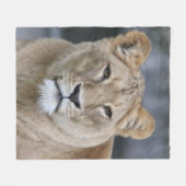 Lion 004 fleece deken (Voorkant (Horizontaal))