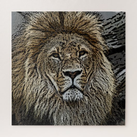 Lion 004 van JAMFoto Legpuzzel (Verticaal)