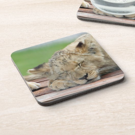 Lion 014 bier onderzetter (Linkerzijde)