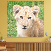 Lion 016 canvas afdruk (Insitu (Woonkamer))