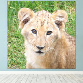 Lion 016 canvas afdruk (Insitu (Houten vloer))