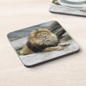 Lion 020 bier onderzetter (Linkerzijde)