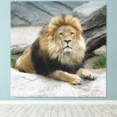 Lion 020 canvas afdruk (Insitu (Houten vloer))