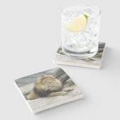 Lion 020 stenen onderzetter (Zijkant)