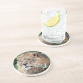 Lion 021 zandsteen onderzetter (Zijkant)