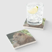Lion 035 stenen onderzetter (Zijkant)