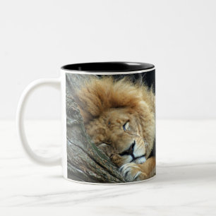 Lion 036 tweekleurige koffiemok