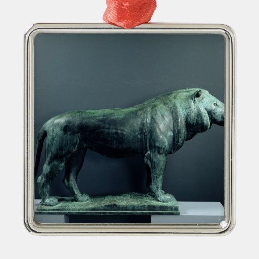 Lion, 1904 metalen ornament (Voorkant)