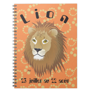 Lion 23 juillet au 22 août Carnet Notitieboek