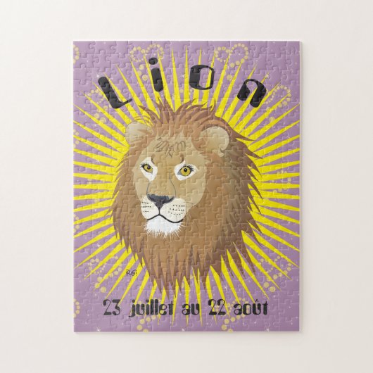 Lion 23 juillet au 22 août Puzzle Legpuzzel (Verticaal)
