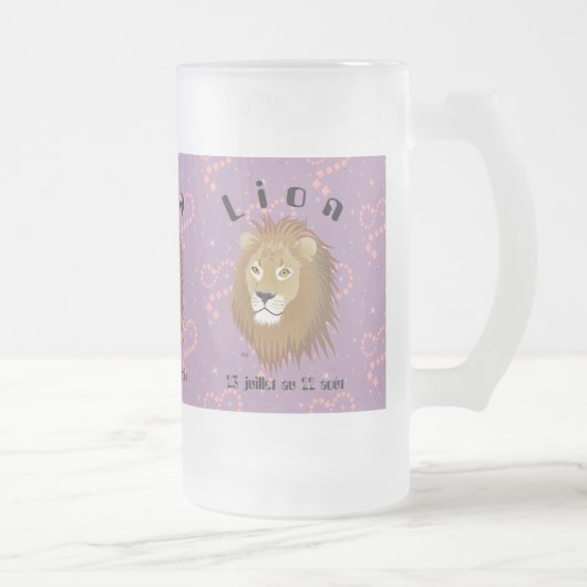 Lion 23 juillet au 22 août Tasse Matglas Bierpul (Rechts)