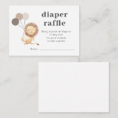 Lion 3 bruine ballonnen luidere rackbehuizing informatiekaartje (Voorkant / Achterkant)