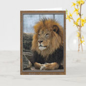 Lion 6880 Lijst Verjaardag Kaart (Gele Bloem)