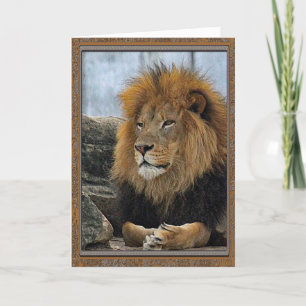 Lion 6880 Lijst Verjaardag Kaart