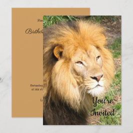 Lion 6918 Verjaardag Uitnodiging