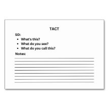 Lion ABA Tact Labelling Flashcard | KAART AFBEELDI