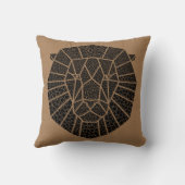 Lion Abstract Art Illustratie Kussen (Achterkant)