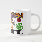 Lion achterste kunst grote koffiekop (Rechts)