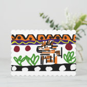 Lion achterste kunst kaart (Staand voorkant)