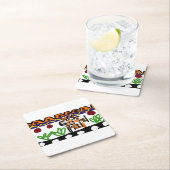 Lion achterste kunst kartonnen onderzetters (Insitu)